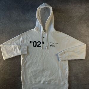 Off-White 02 Caravaggio White Painting Toronto Hoodie 2017 S Size